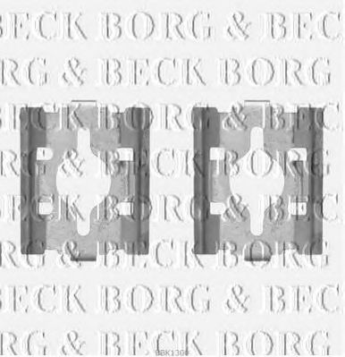 BORG & BECK bbk1300 -  Комплектующие, колодки дискового тормоза